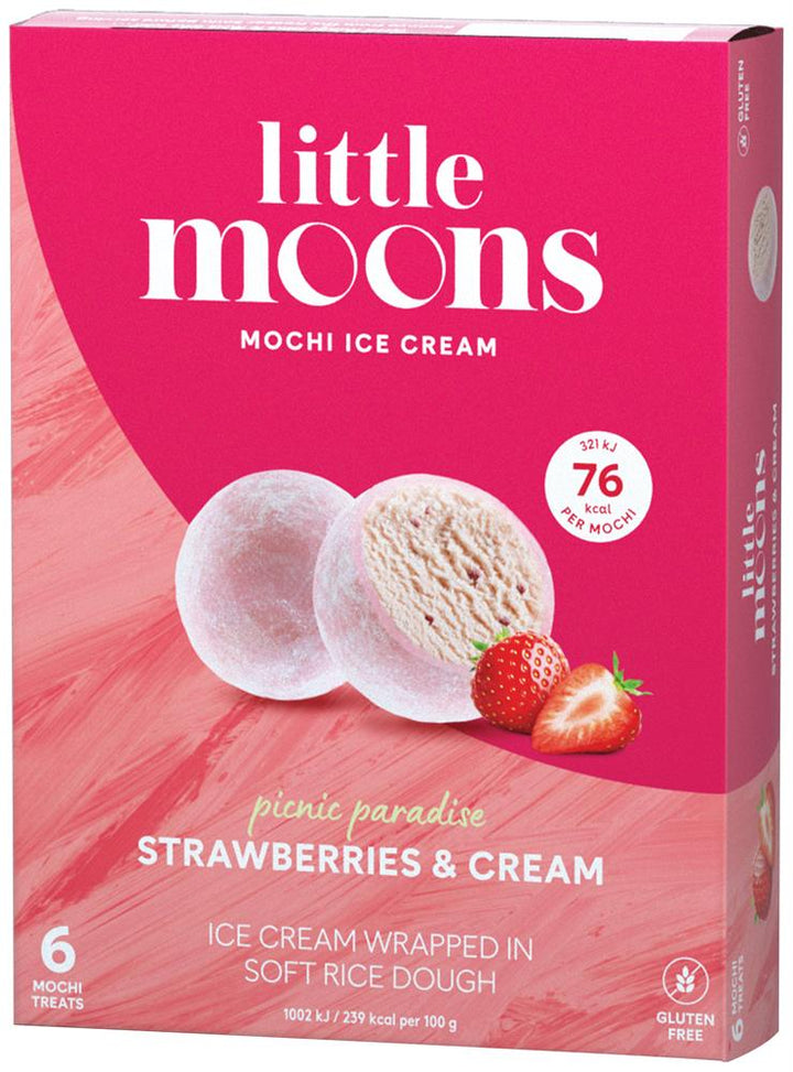 Strawberries & Cream Mochi Ice Creams 6 pack 192g
