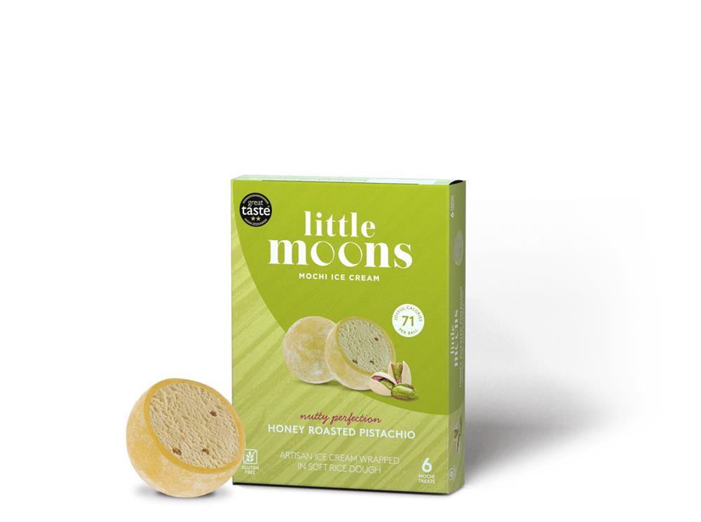 Little Moons Honey Roast Pistachio Ice Cream Mochi 6 pack 192g