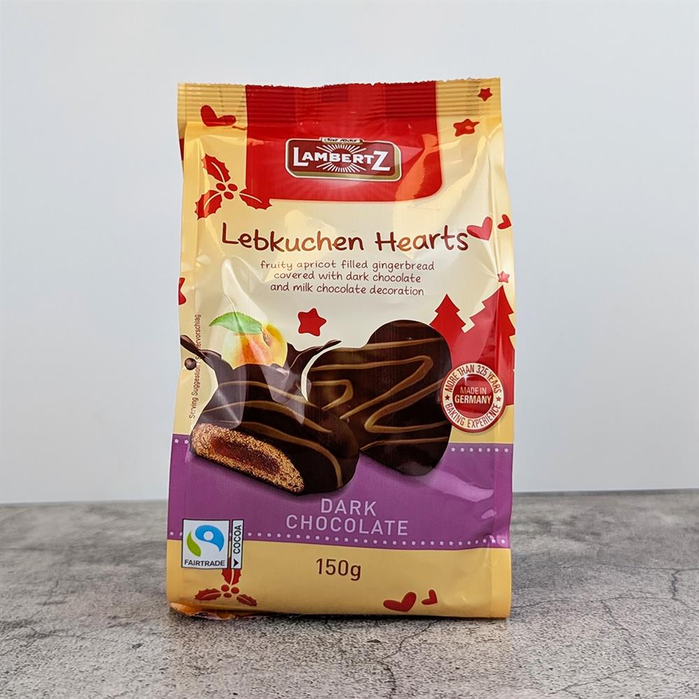Lambertz UK Dark Chocolate Hearts 150g