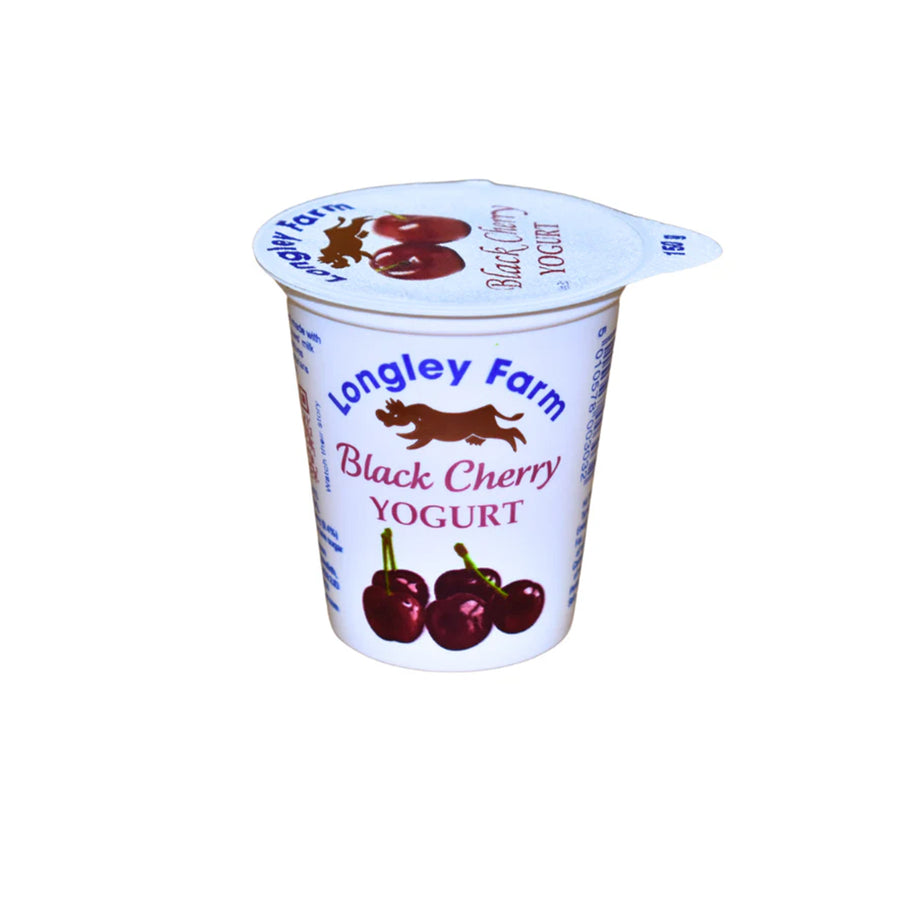 Longley Farm Black Cherry Live Yogurt 150g