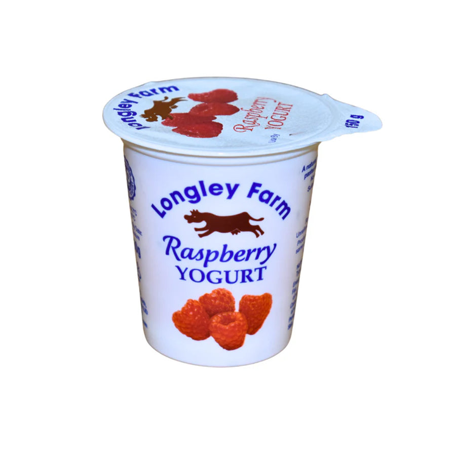 Longley Farm Raspberry Live Yogurt 150g