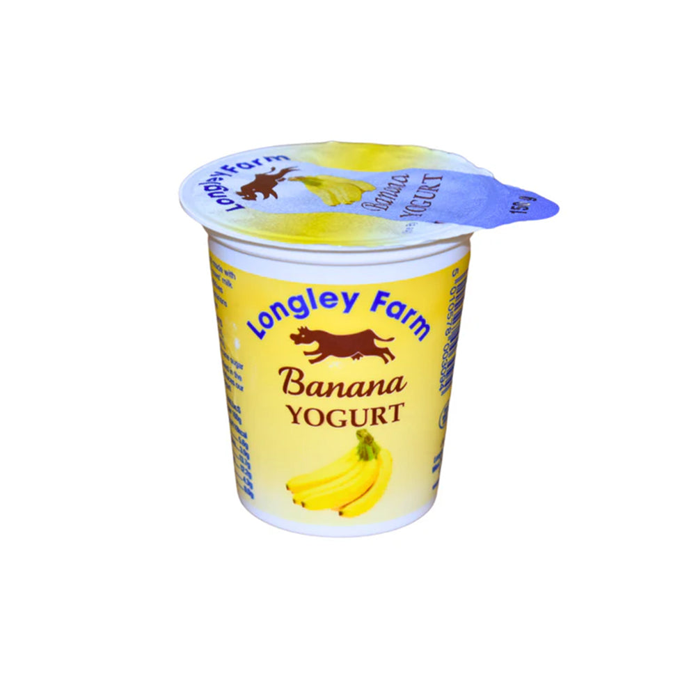 Longley Farm Banana Live Yogurt 150g