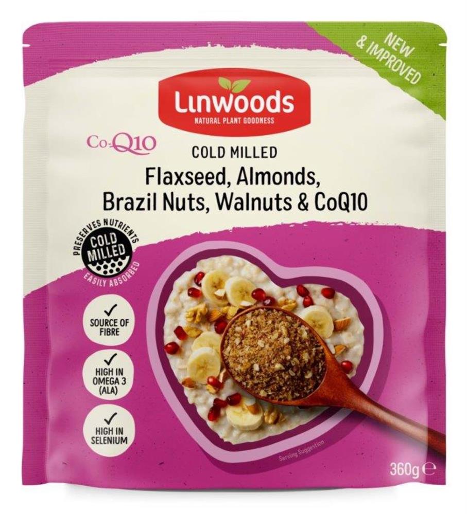 Linwoods Milled Flaxseed Nuts & Q10 Mix 360g