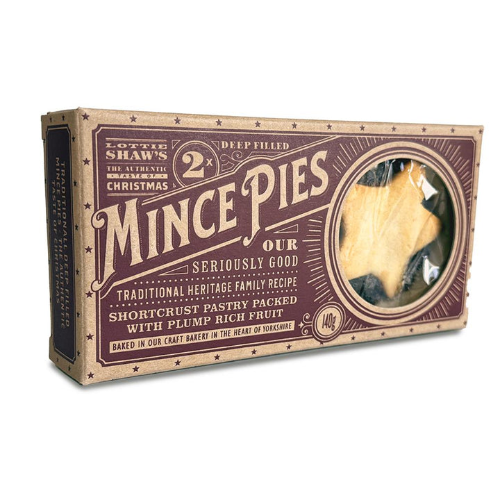 Lottie Shaw's Traditional Mince Pies Box of 2 x 70g