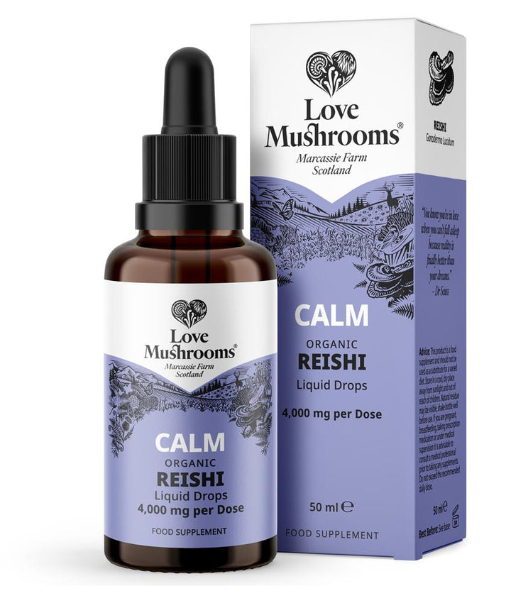 Love Mushrooms Calm Reishi Drops 4000mg 50ml