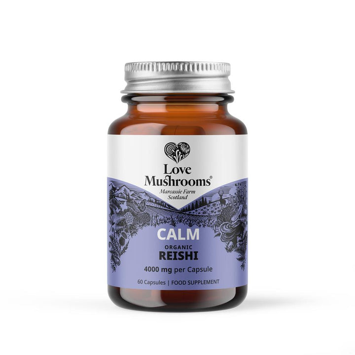 Love Mushrooms Calm Reishi 4000mg 60 Capsules