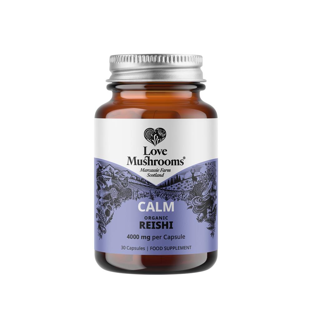 Love Mushrooms Calm Reishi 4000mg 30 Capsules