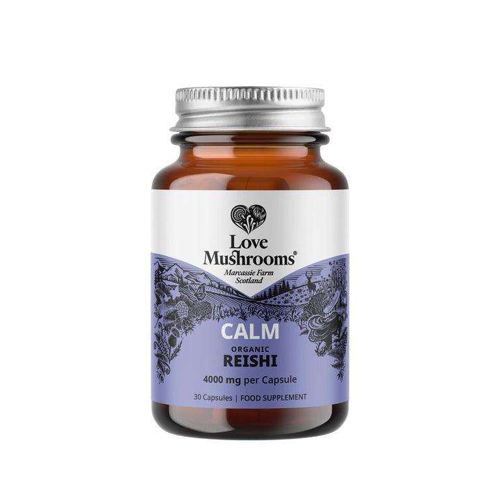 Love Mushrooms Calm Reishi 4000mg 30 Capsules