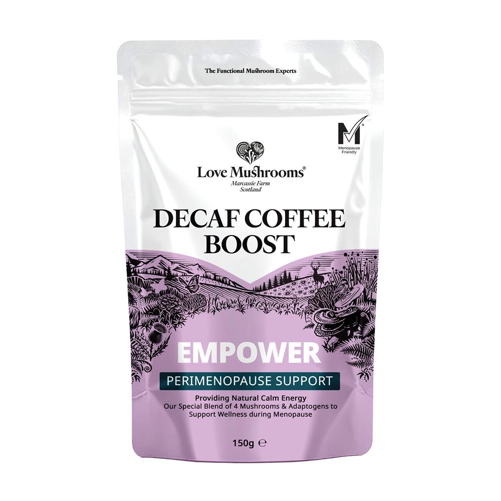 Love Mushrooms Empower Decaf Coffee for PERI Menopause 150g