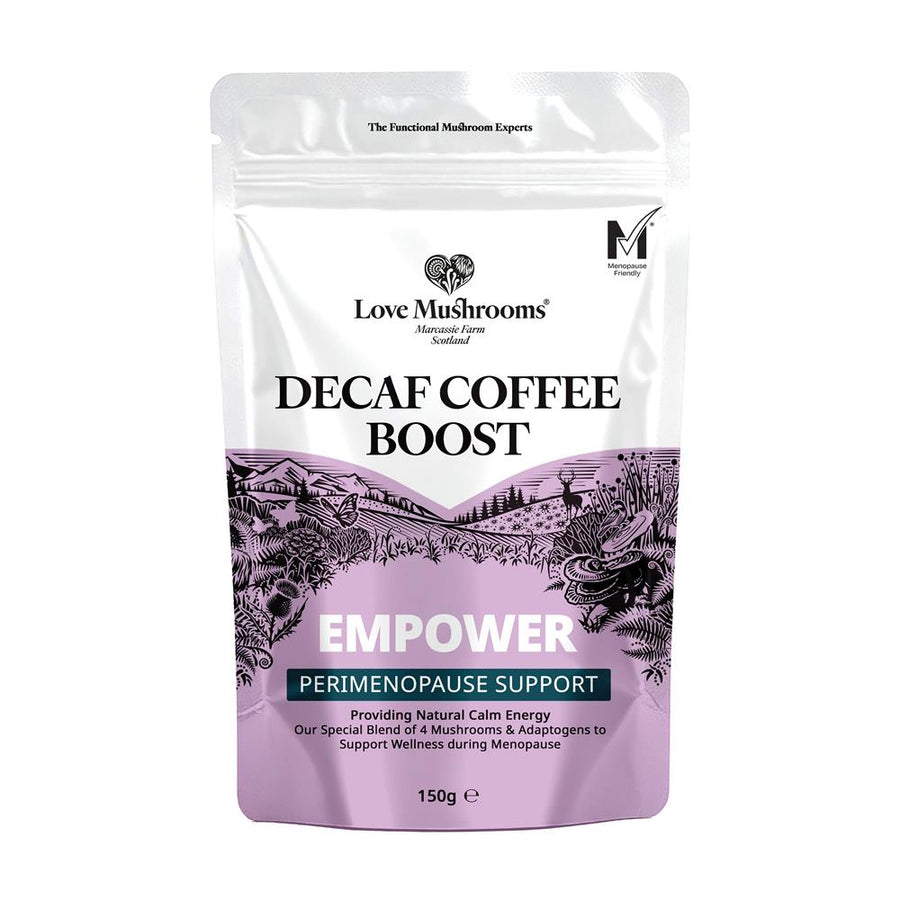 Love Mushrooms Empower Decaf Coffee for PERI Menopause 150g