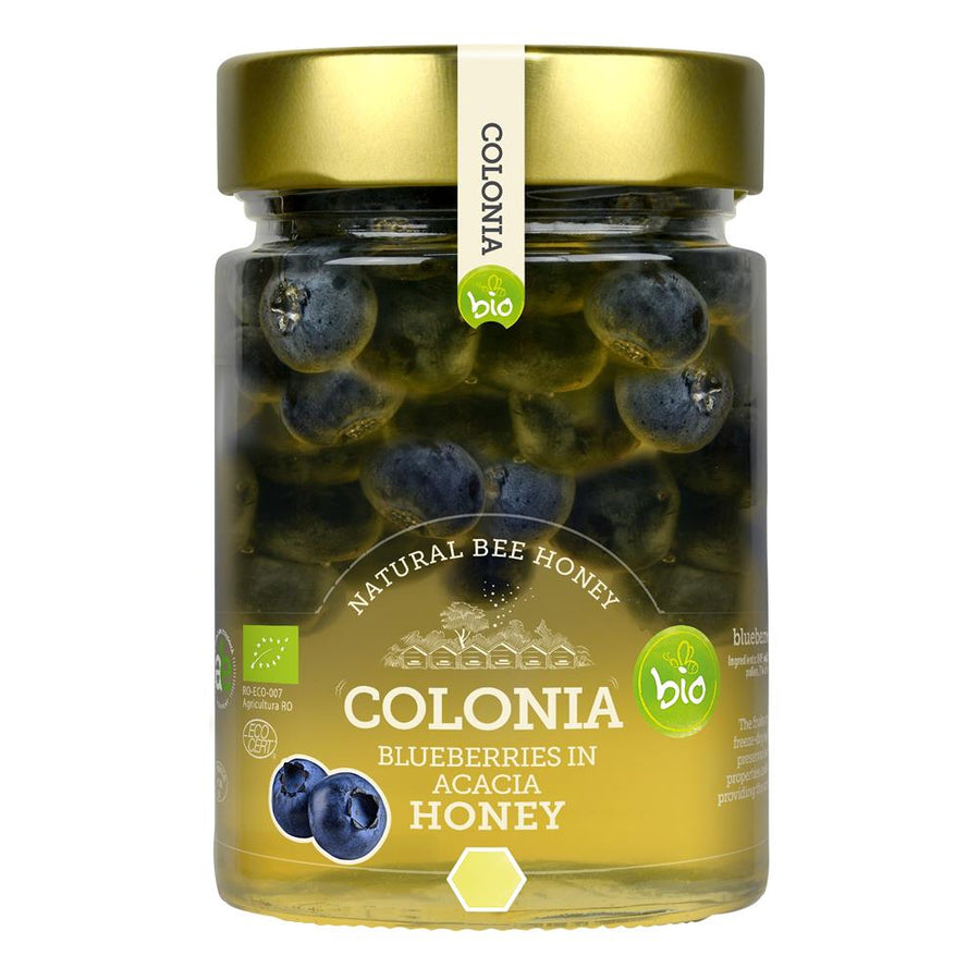 Colonia Organic Blueberries in Acacia Honey 420g
