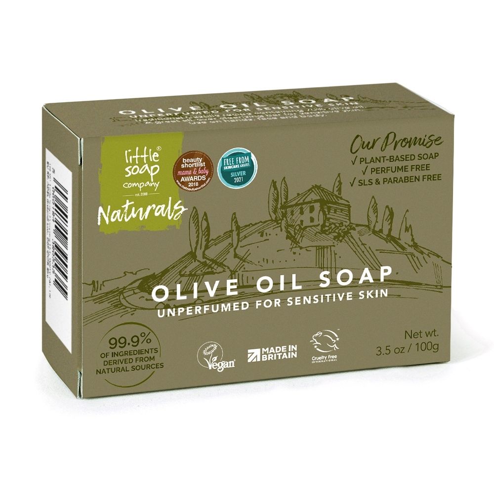 Naturals Olive Oil Soap Bar Unperfumed for Sensitive Skin 100g