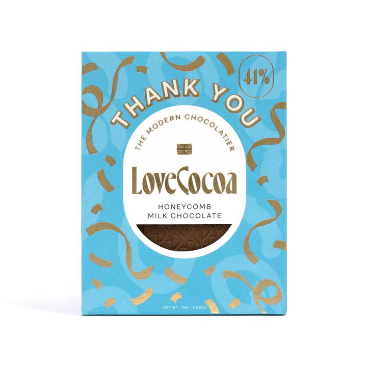 Love Cocoa Honeycomb Thank You Bar 70g