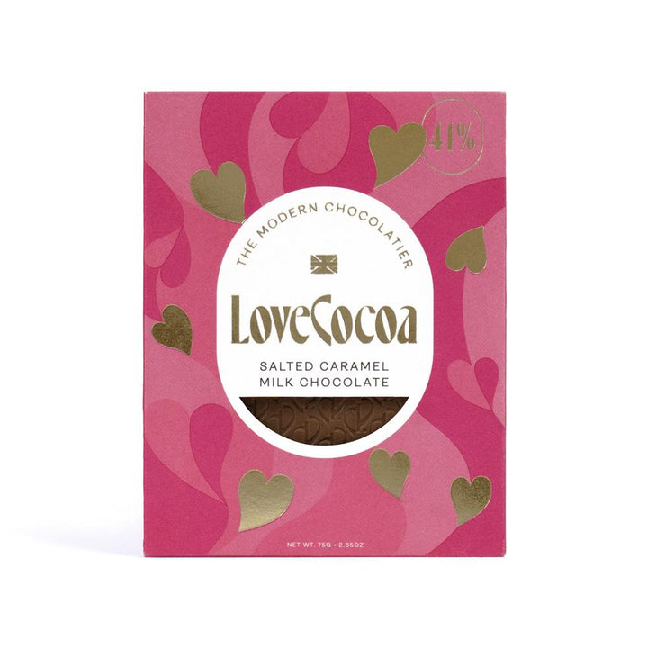 Love Cocoa Salted Caramel Hearts Bar 70g