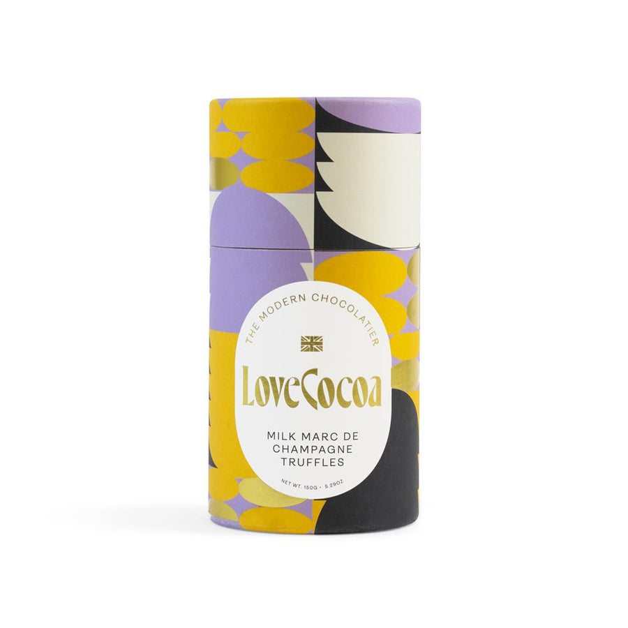 Love Cocoa Marc de Champagne Truffles Tube 150g