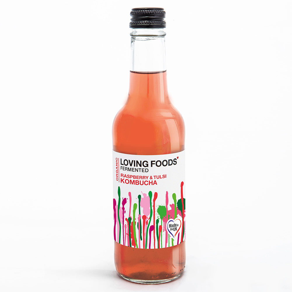 Organic Raspberry & Tulsi Kombucha 330ml