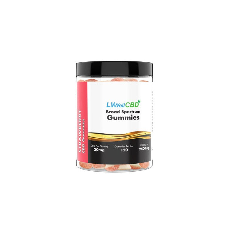 LVWell 2400mg CBD Gummies - 120 Count