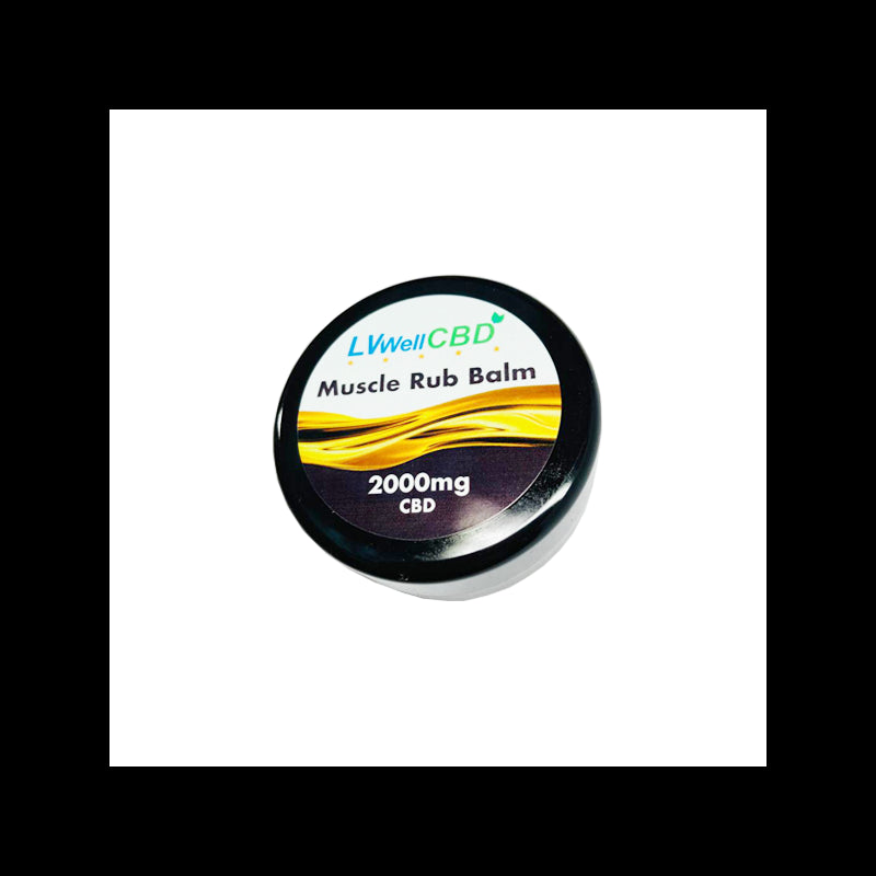 LVWell CBD 2000mg Full Spectrum CBD Muscle Rub Balm - 30ml