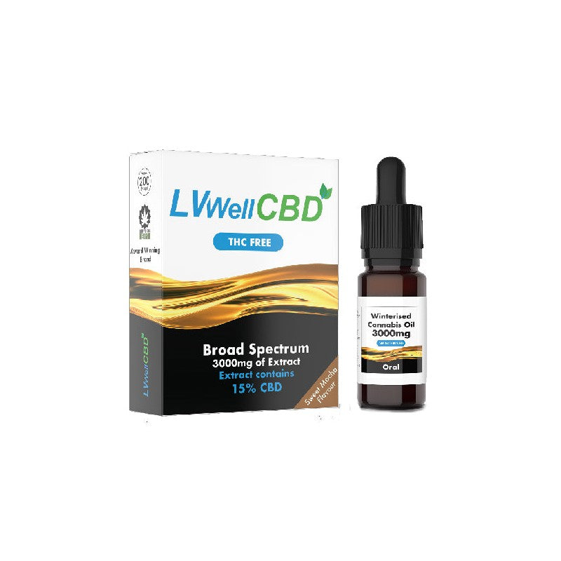 LVWell CBD 3000mg Winterised 10ml Hemp Seed Oil