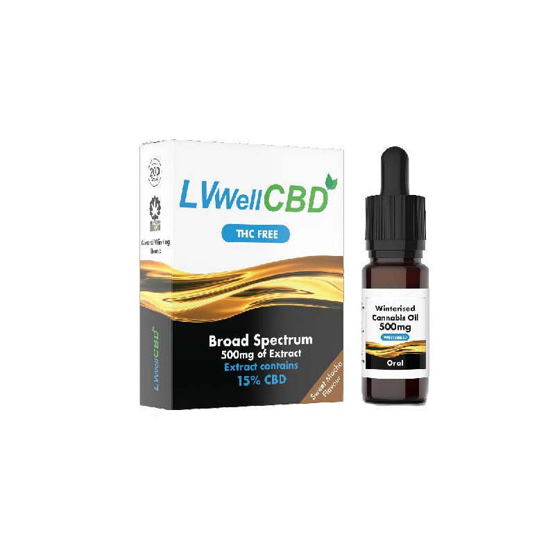 LVWell CBD 500mg Winterised  10ml Hemp Seed Oil