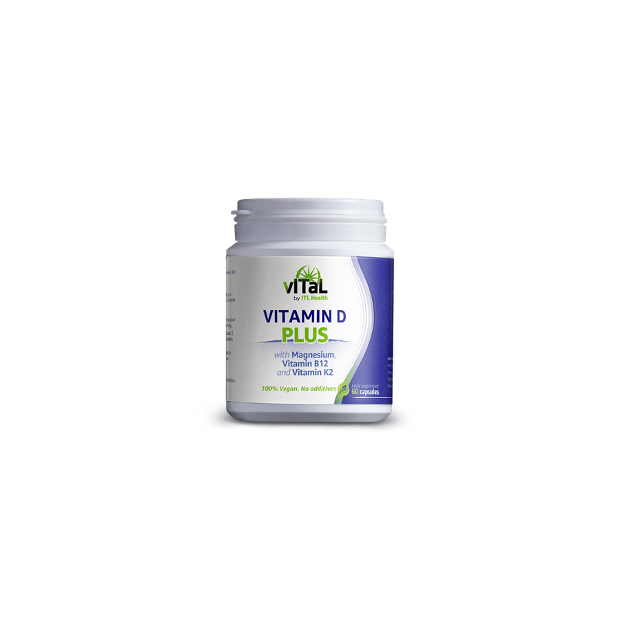 Vitamin D Plus With Vitamin D3 B12 K2 60 Capsules