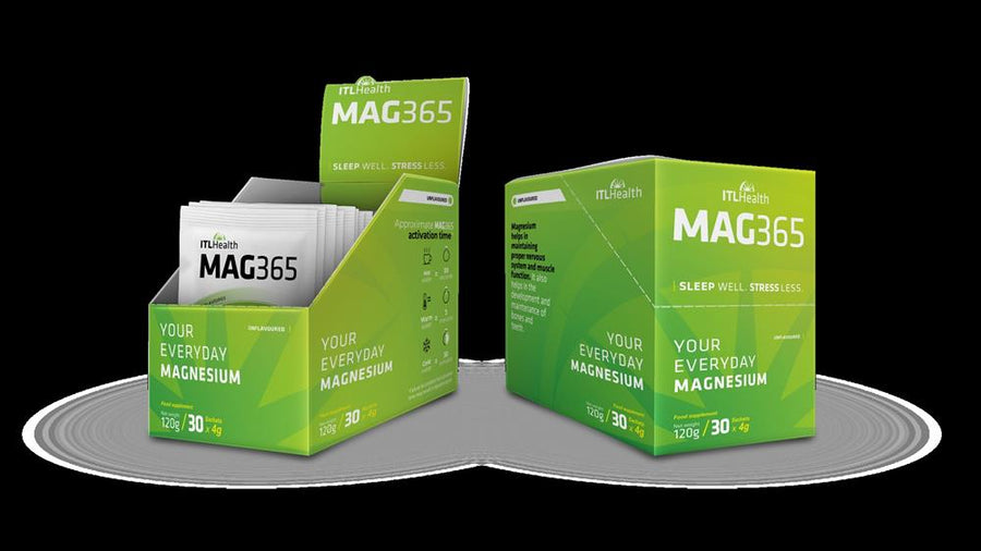 Retail Box of 30 MAG365 Unflavoured Sachets 4g