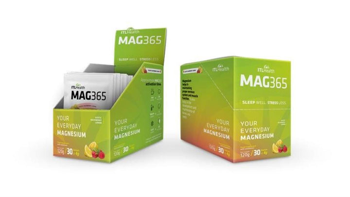 Mag365 Retail Box of 30 MAG365 Rasberry Lemon Sachets 4g