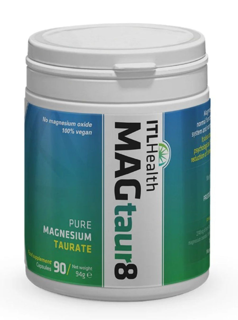 MAGtaur8 delivers 100% pure magnesium taurate