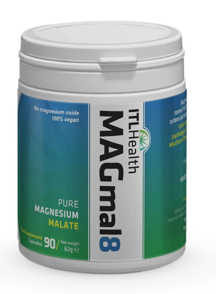 MAGmal8 delivers 100% pure magnesium malate.