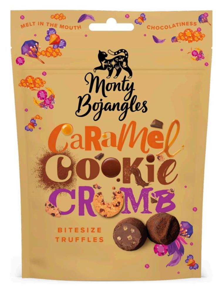 Monty Bojangles Caramel Cookie Crumb Bitesize Truffles Pouch 100g