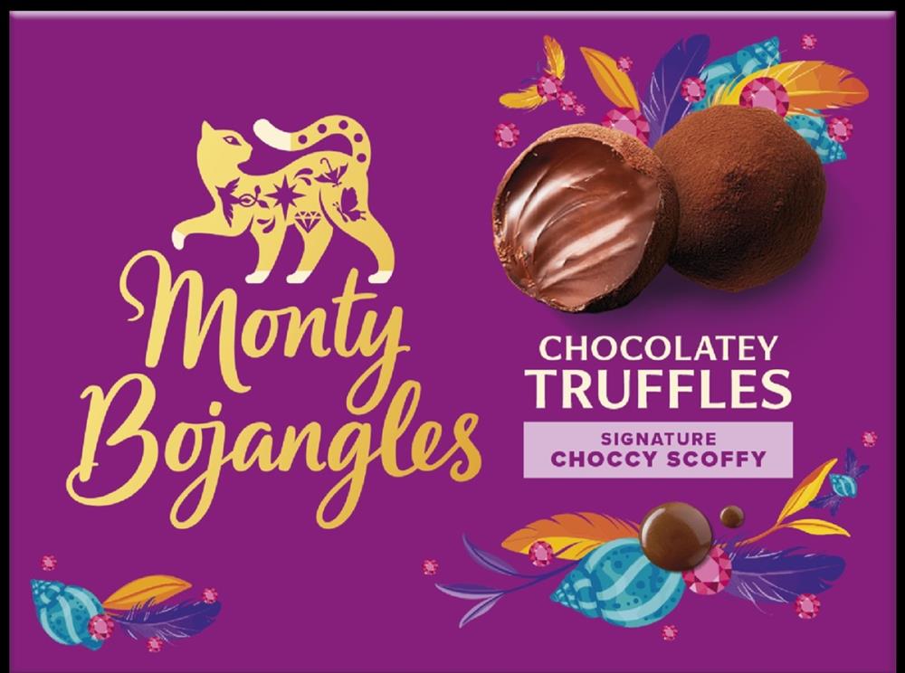 Monty Bojangles Choccy Scoffy Cocoa Dusted Truffles Gift Box 135g