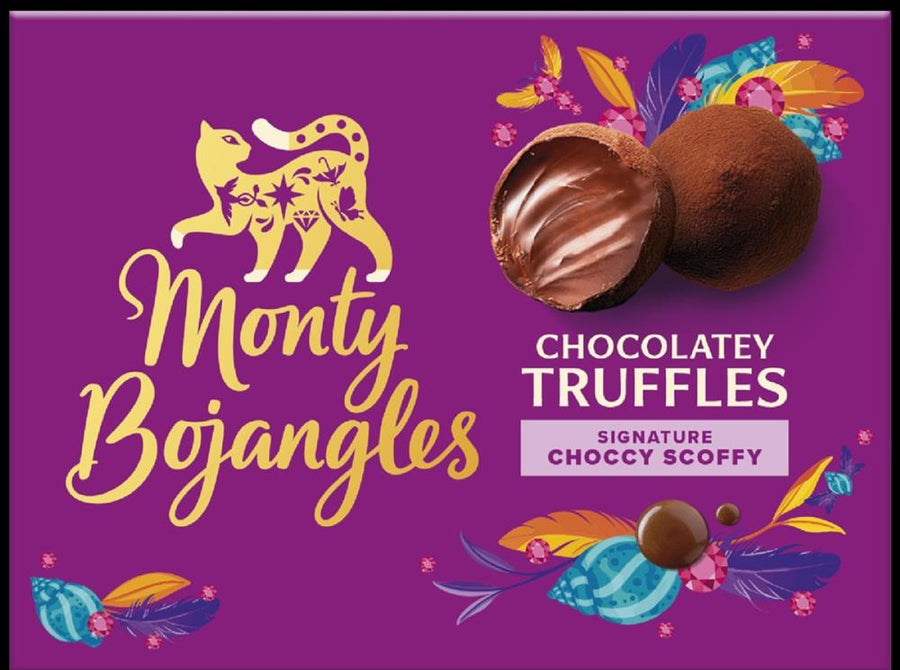 Monty Bojangles Choccy Scoffy Cocoa Dusted Truffles Gift Box 135g