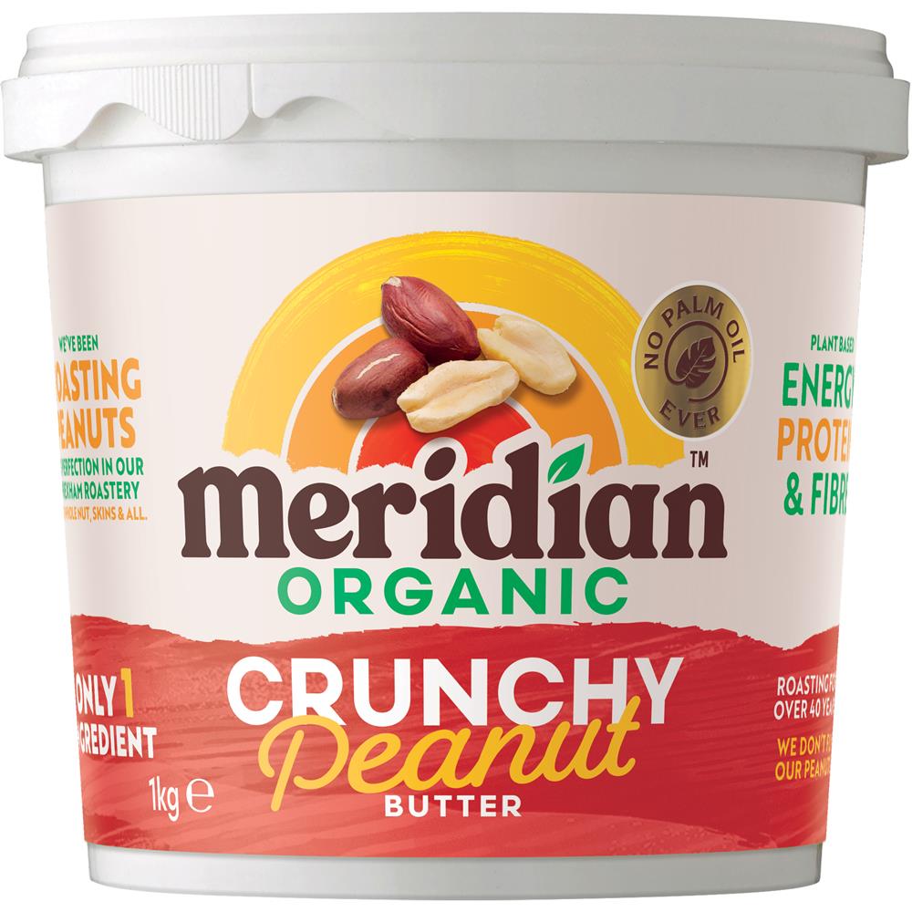 Organic Crunchy Peanut Butter 100% 1000g