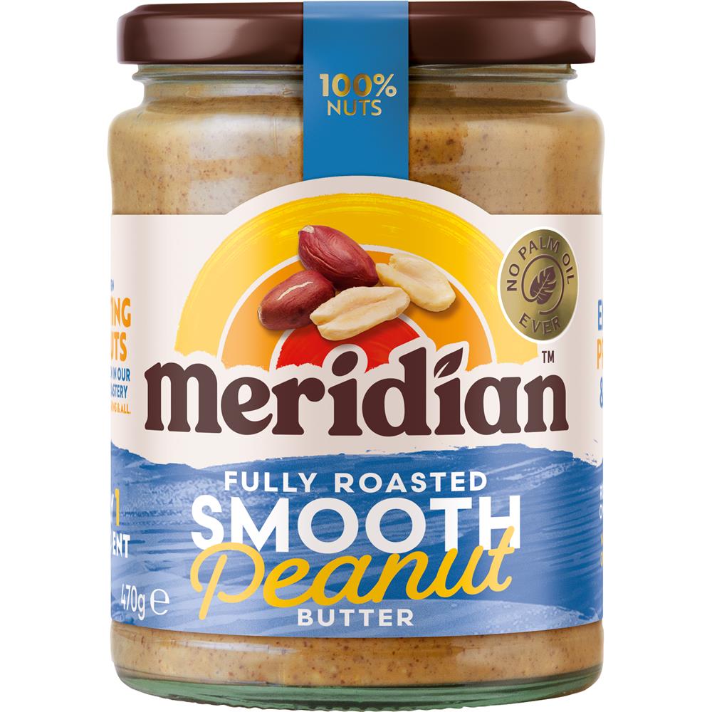 Meridian Smooth Peanut Butter 100% 470g