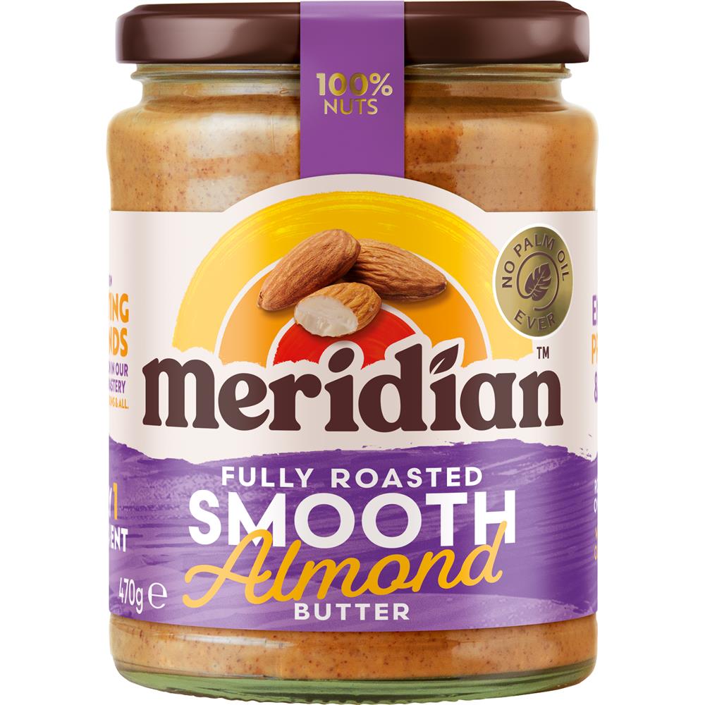 Meridian Smooth Almond Butter 100% 470g