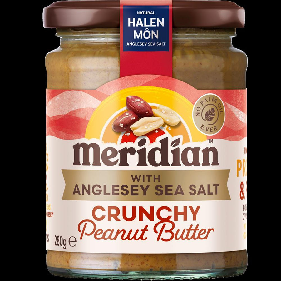 Meridian Crunchy Peanut Butter & Halen Mon Anglesey Sea Salt 280g