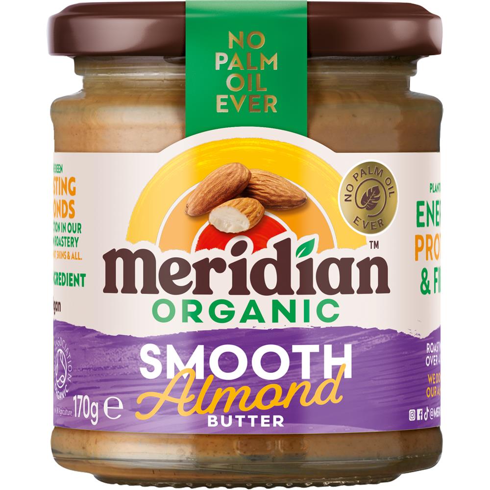 Meridian Organic Smooth Almond Butter 100% 170g