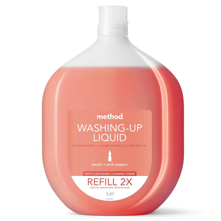 Method Refill Washing Up Liquid Peach & Pink Pepper 1L
