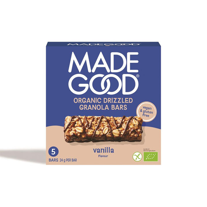 MadeGood Granola Bar Chocolate Drizzled Vanilla 5 x 24g Multipack