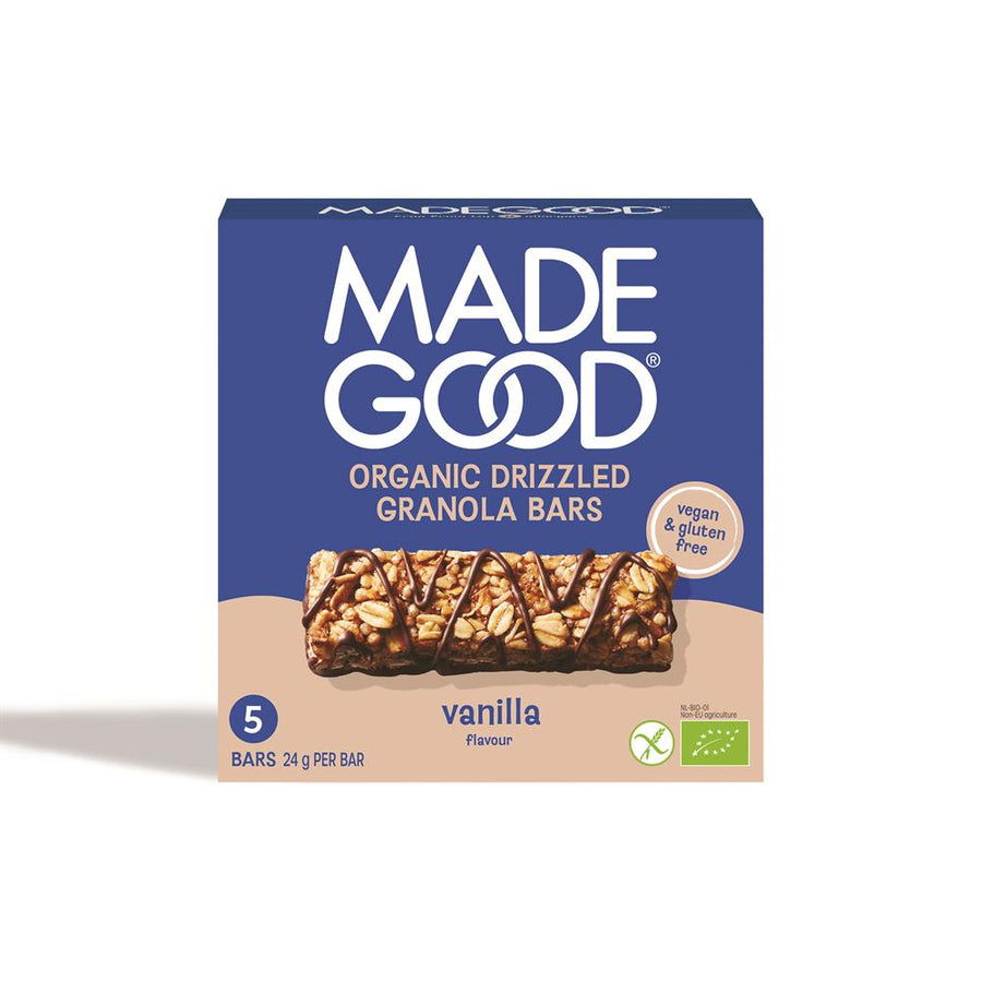 MadeGood Granola Bar Chocolate Drizzled Vanilla 5 x 24g Multipack