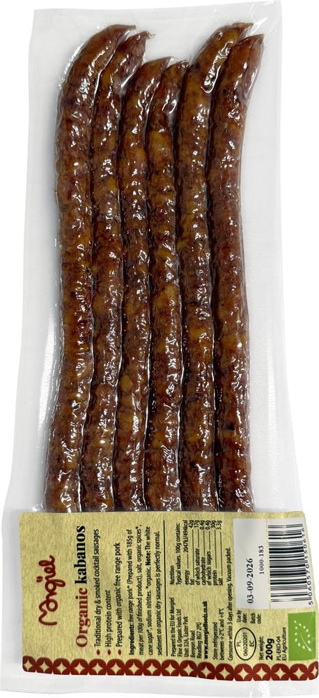 Organic Kabanos Cocktail Sausages 200g