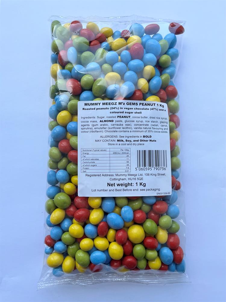 Mummy Meegz M'z Gems Peanut Bulk Bag 1kg