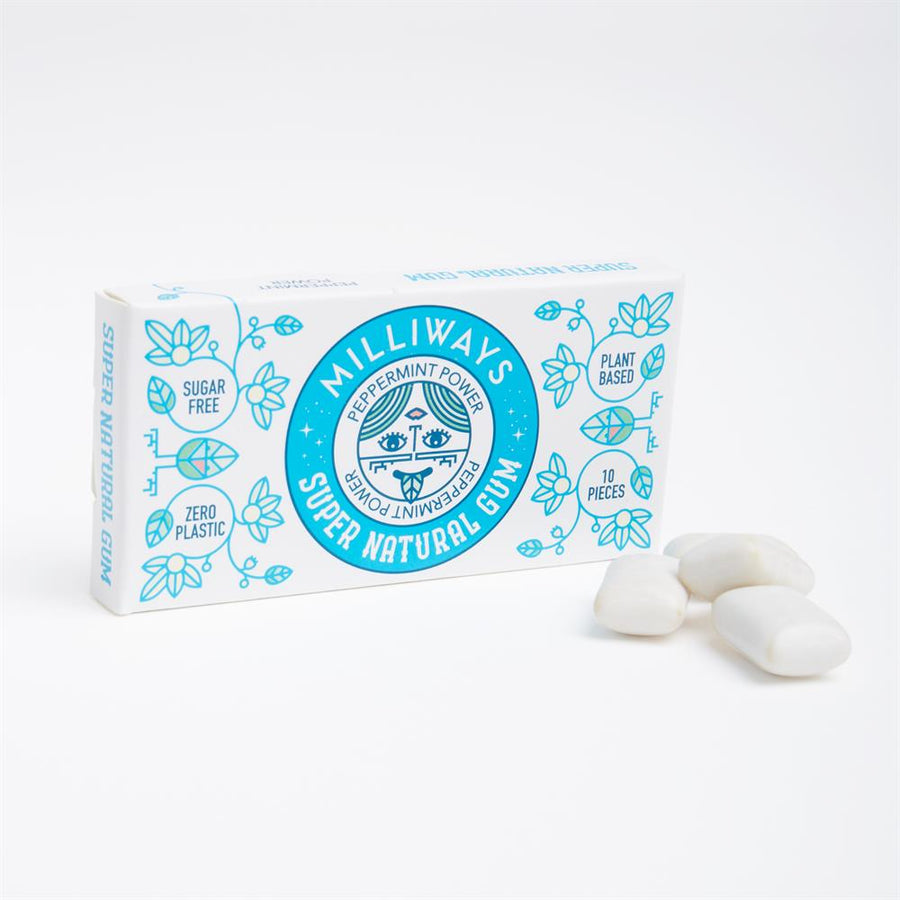 Milliways Peppermint Power Chewing Gum 19g