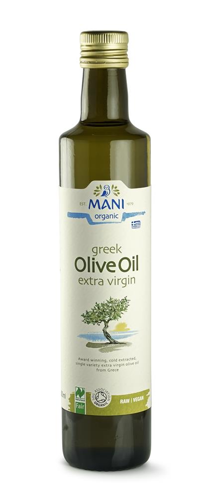 MANI Organic Extra Virgin Olive Oil 500ml