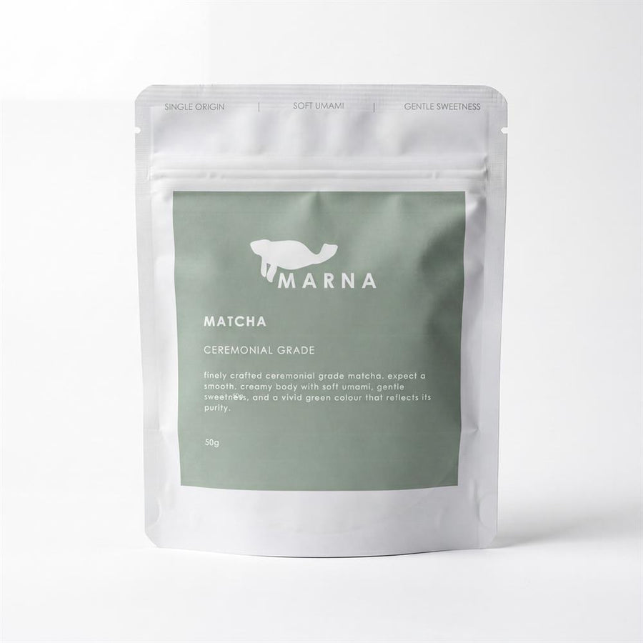 Ceremonial-grade matcha. Smooth creamy naturally sweet.