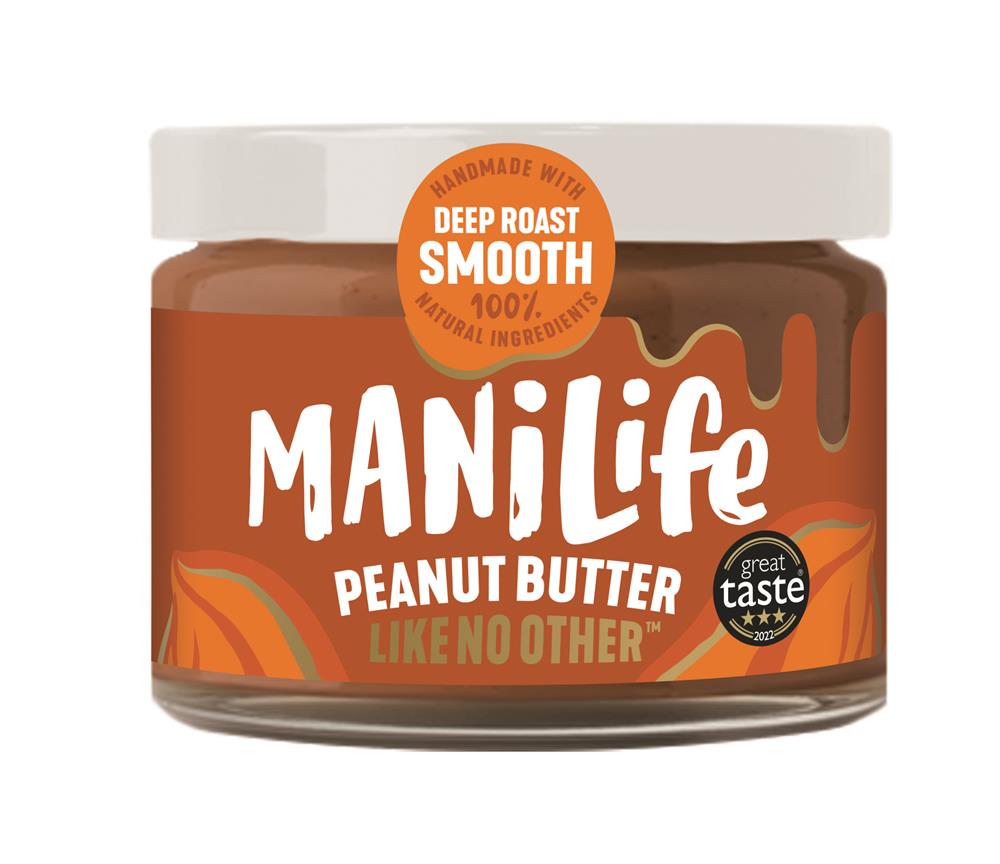 ManiLife Deep Roast Smooth Peanut Butter - 275g Jar