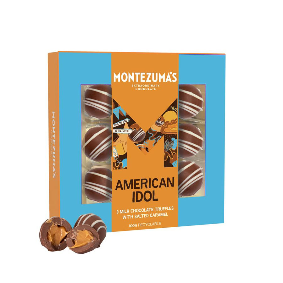 American Idol - 9 Milk Chocolate Truffles with Salted Caramel