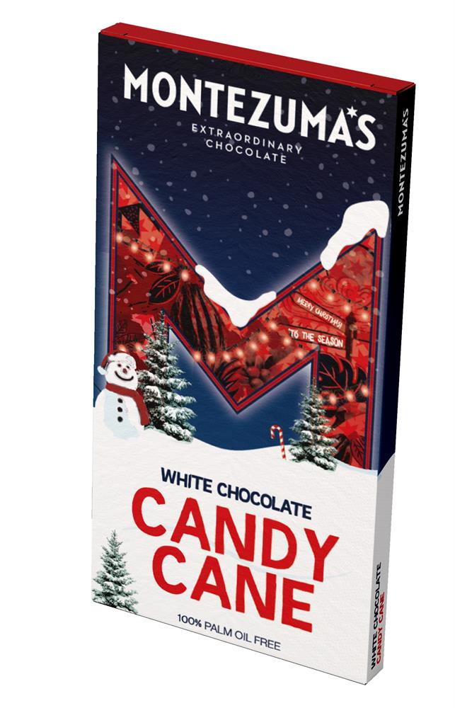 Montezuma's White Chocolate Candy Cane 90g Bar