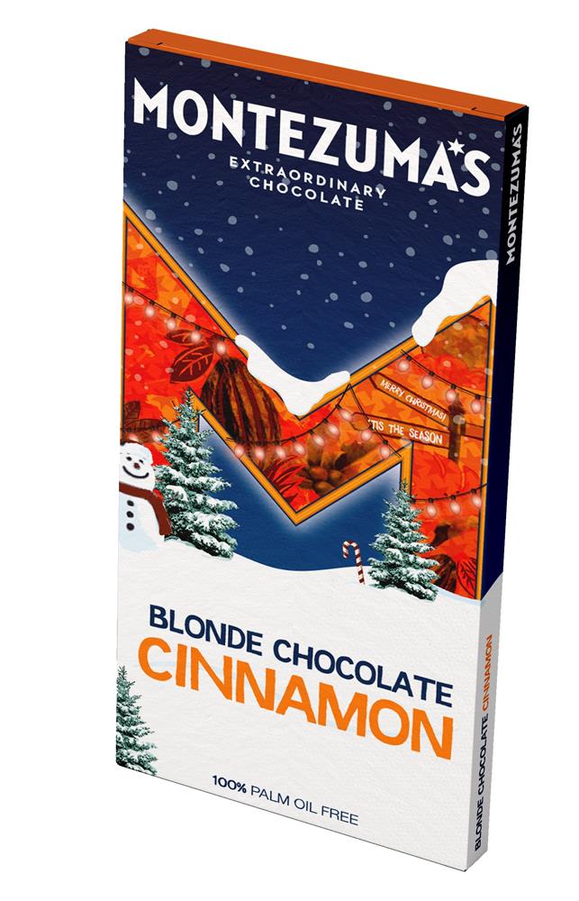 Montezuma's Blonde Chocolate Cinnamon 90g Bar