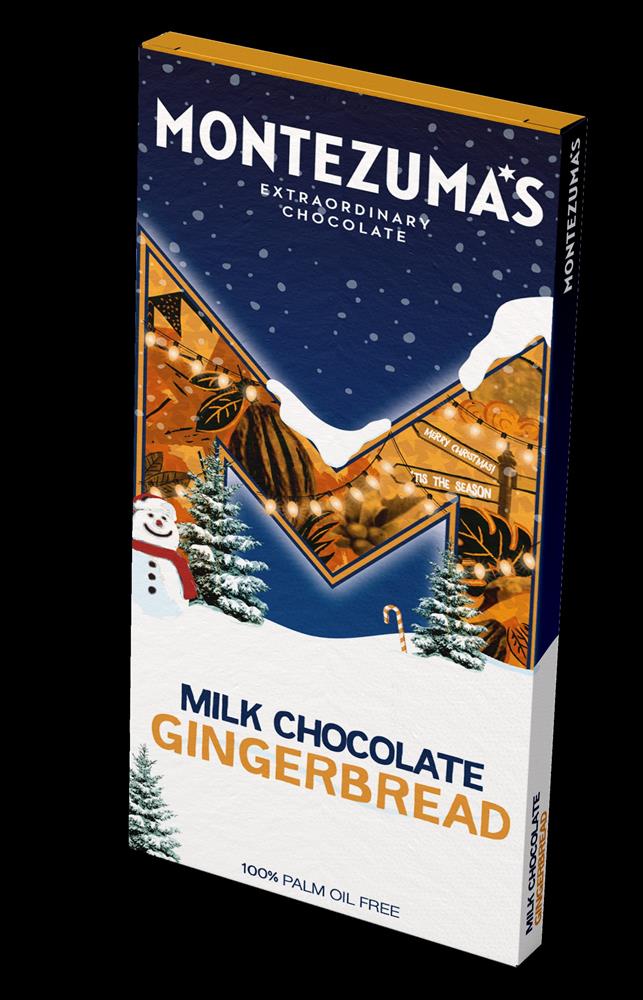 Montezuma's Milk Chocolate Gingerbread 90g Bar